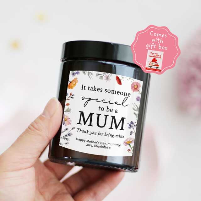 40Th Birthday Gift For Mum - Mother's Day From Daughter Son First New Personalized Candle - image 1