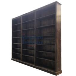Solid Wood Adjustable Display Shelving Unit, 7Ft X 9Ft Library Bookcase - Pne-79 - thumbnail 3