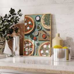 Italian Pizza Poster, Kitchen Wall Art, Foodie Print - thumbnail 4