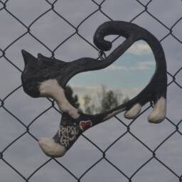 Pepsi Girl Cat Anniversary Mirror & Key Holder, Home Decor - thumbnail 2