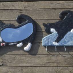 Pepsi Girl Cat Anniversary Mirror & Key Holder, Home Decor - thumbnail 4