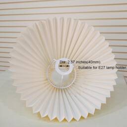 Pleated Lampshade, Retro Lampshade For Table Lamp Standing Wall Lights & Chandelier, Creative Pleats Desk Lamps - thumbnail 3