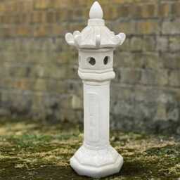 Large Concrete Pagoda Sculpture Patio Lantern Ornament Stone Zen Garden Decoration Handmade Statue Cement Lover Gift