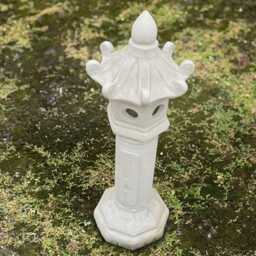 Large Concrete Pagoda Sculpture Patio Lantern Ornament Stone Zen Garden Decoration Handmade Statue Cement Lover Gift - thumbnail 3
