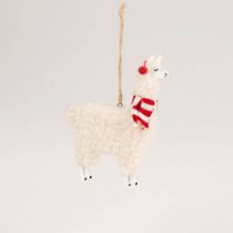 Alpaca Llama Xmas Decoration - Festive Christmas Tree Hanging - thumbnail 3