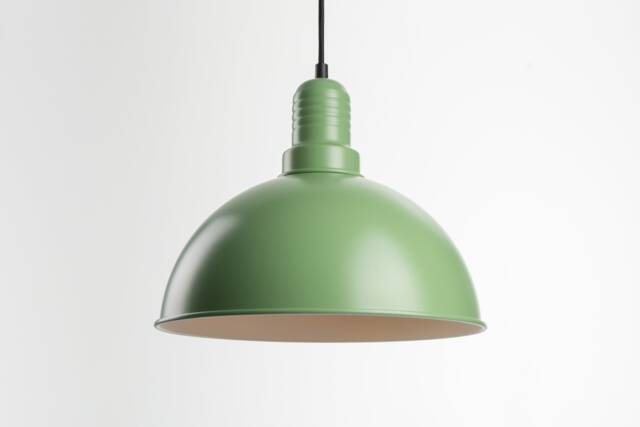 Lias Ceiling Pendant Lamp - Green Retro Loft Industrial Minimalist - image 1