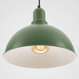 Lias Ceiling Pendant Lamp - Green Retro Loft Industrial Minimalist - thumbnail 2