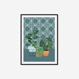Trio Of Houseplants Print - Houseplant Print, Cute Plant Art, Colourful Boho Lover Gift, Living Room Prints, Bedroom Art - thumbnail 2