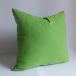 Green Cotton Canvas Pillow Cover 18 Inch Throw - thumbnail 2