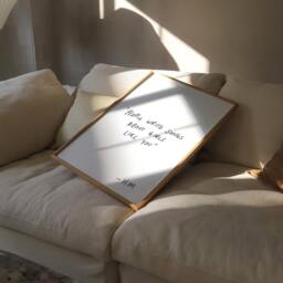 Music Print, Wall Art, Hand Written Quote Poster, Decor, Drawn People Write Songs About You Fan Gift Art - thumbnail 2