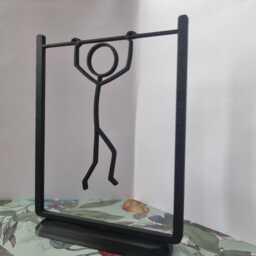 stickman Pullup - Calisthenics Doodle Art Desk Accessory Home Office Decor Exercise Decoration Gym Gifts For Him Her - thumbnail 3