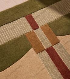 Art Deco Geometric Area Rug Hand Tufted Wool Custom Size Modern Luxury Carpet Living Room Bedroom Scandinavian Home Decor Accent 6x9