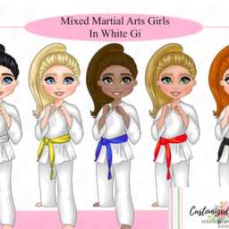 Personalized Karate Girl Pillow Martial Arts Gift, Custom Fighting Childrens Judo Cushion, Belt Colour - thumbnail 4