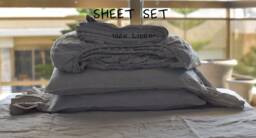 Linen Sheet Set/Linen Sheet Set Bedding Queen King 100% Set/ Shabby Chic Farmhouse