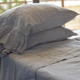 Linen Sheet Set/Linen Sheet Set Bedding Queen King 100% Set/ Shabby Chic Farmhouse - thumbnail 4