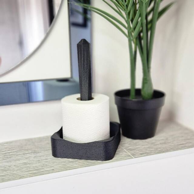 Free Standing Toilet Roll Holder - Paper Stand Freestanding Tp - Many Colours - image 1