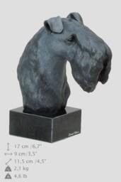 Kerry Blue Terrier, Dog Marble Statue, Painted, Limited Edition, Make Your Own Artdog