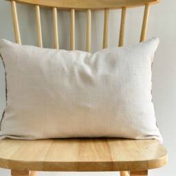 Hand Woven Natural Fiber Lumbar Pillow Cover - thumbnail 2