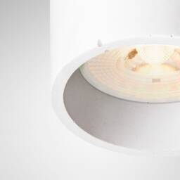 Pendant Minimalist Light Round Colored Concrete Lighting Fixture Cromia Lamp in White - thumbnail 2