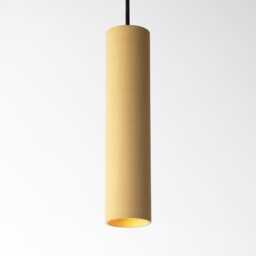 Concrete Pendant Light - Colorful Hanging Lamp Modern Cylinder Ceiling Minimal Cement Handmade in Italy Cromia 28 cm - thumbnail 4