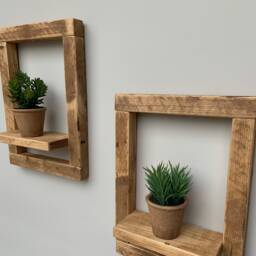 Rustic Shelves, Shelving, Wall Hung Shelf - thumbnail 2