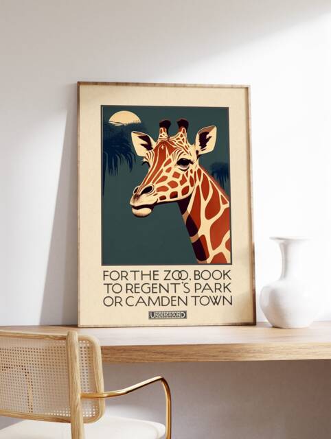 London Zoo Poster, Wall Art, Museum Print, Animal Retro Art Decor, Vintage Gift, A1/A2/A3/A4 - image 1