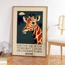 London Zoo Poster, Wall Art, Museum Print, Animal Retro Art Decor, Vintage Gift, A1/A2/A3/A4 - thumbnail 3