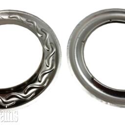 Large Nickel Metal Curtain Drapery #12 Hardware 1-9/16 Inch Inner Diameter Decorative Designer Drape Grommet/Rings Pack with Washer Eyelet - thumbnail 3