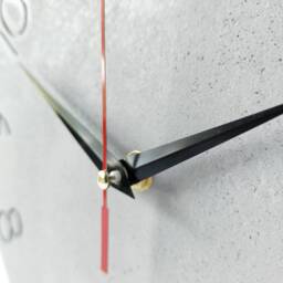 Light Grey Concrete Wall Clock Modern Minimalist Silent Clock - thumbnail 4