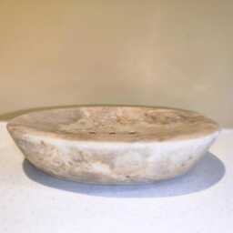 Natural Marble Soap Dish - Stone Holder Handmade Bathroom Accessory Cream Tray Eco Friendly Decor - thumbnail 3