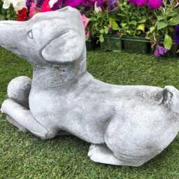 Concrete Jack Russell With Ball Frost Protected Garden Ornament - thumbnail 2