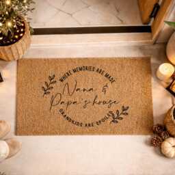 New Home Gift For Grandparents - Gigi & Peepaw's House Mat Moving Present - thumbnail 4