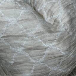 Decorative Cushion Cover Throw Pillow in Cream- Textured Designer Fabric - Clarke &/Size 16 - thumbnail 2