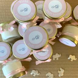 Baby Elephant Soy Wax Candle Favours Personalised Shower Keepsake Gifts - Set Of 10 - thumbnail 2