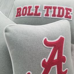 Alabama Roll Tide Letterman Pillow, Tide, University Of Alabama, Crimson - thumbnail 2