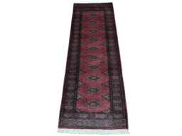 2x6 Pink Color Bokhara Rug - Runner Hallway Luxury Bukhara Fine Quality Woolen Afghan - thumbnail 1