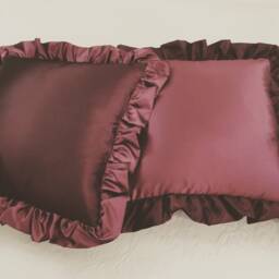Plum/Purple Taffeta Cushions - thumbnail 2