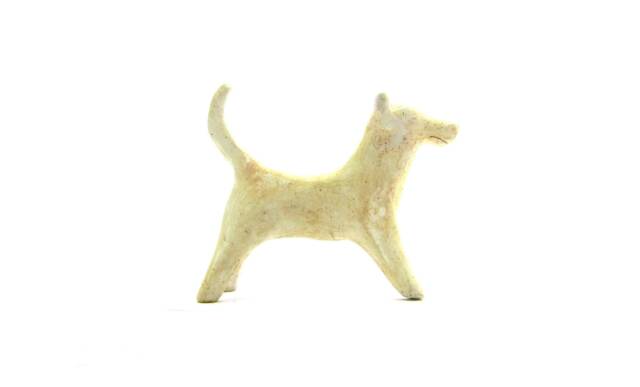 Cycladic White Clay 3rd-2nd Mill.bce Terracotta Of A Dog . Replica From British Museum London - image 1