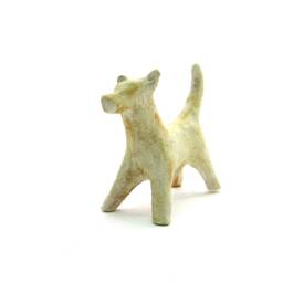 Cycladic White Clay 3rd-2nd Mill.bce Terracotta Of A Dog . Replica From British Museum London - thumbnail 2