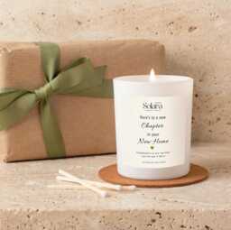 New Home Candle, Chapter Housewarming Gift, Soy Wax Keepsake - thumbnail 1