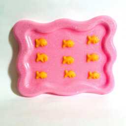 Fish Cracker Wall Hanging Dopamine Pop Art Kitchen Decor