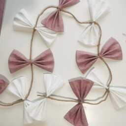 Large Kite Wall Hanging, Blush Pink & Cream Nursery Decor, Oversized Decoration For Baby Girl - thumbnail 3