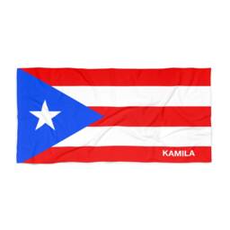 Puerto Rico Beach Towel, Puerto Flag Tovel, Of Rico, Beach Country Gift - thumbnail 3