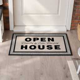Open House Hosted By Doormat - Personalised Real Estate Mat Agent Branding Gift - thumbnail 2