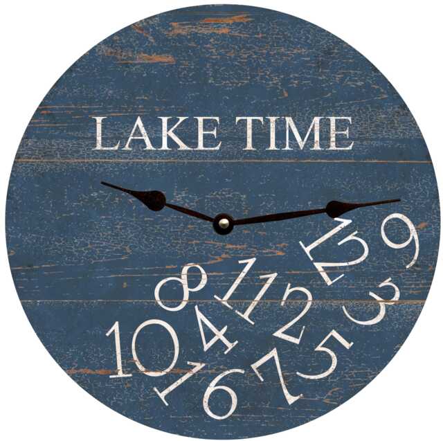 Lake Time Whatever Clock - Navy Blue Clock - image 1