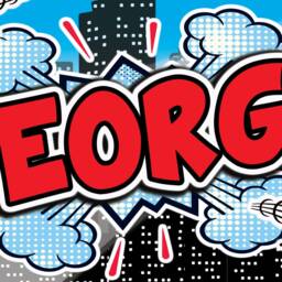 Personalised Bespoke Name Bubble Text Comic Superhero Style Self Adhesive Sticker Decal Print Design Wall Kids Room Nursery Games Den - thumbnail 2