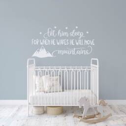 Mountains Nursery Wall Decal Woodland Baby Boy Room Decor #161 - thumbnail 4