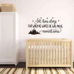 Mountains Nursery Wall Decal Woodland Baby Boy Room Decor #161 - thumbnail 3