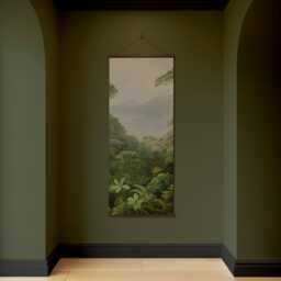 Tropical Rainforest Tapestry - Wall Hanging Unique Art - thumbnail 2