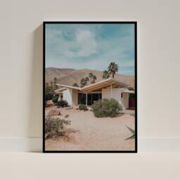 Frank Lloyd Wright Architectural Style Poster - California Usa Modernist Design Art Print Inspired By Prairie & Organic Architecture - thumbnail 1